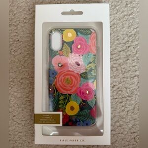 NWT RIFLE PAPER CO IPHONE XS CASE